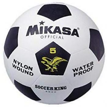Mikasa 3000 - Balón de fútbol, Color Blanco/Negro, Talla 5