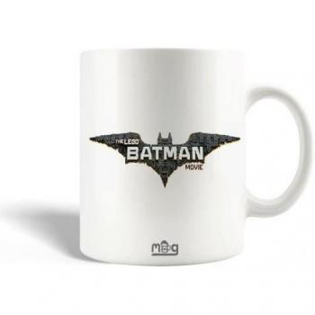 Taza Maniacase Lego Batman Cerámica Blanca Apta para Lavavajillas