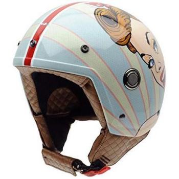 Casco de Moto Minijet Tonup NZI - Estilo y Seguridad para Mujeres en la Carretera