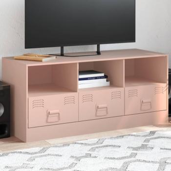 Mueble para TV de acero rosa 99x39x44 cm Vidaxl Rosa