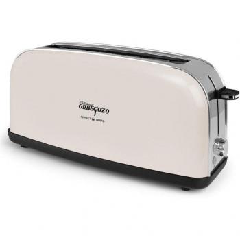 Tostador Orbegozo TOV6210 Vintage Ranura Extra Ancha 35mm 850W Color Crema