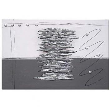 Tapa Contador Artesanal Zigzag Decorativa en Plata - 50 cm x 36 cm x 6 cm