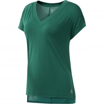 Reebok Wor Sup Detail tee Camiseta, Mujer, clogrn, XS