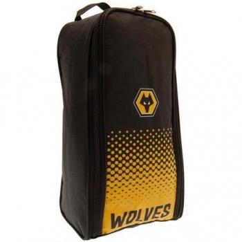 Wolverhampton Wanderers FC Dot Fade Boot Bag - One Size Black/Yellow