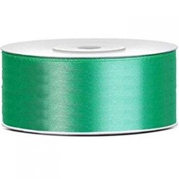 25 m verde menta con lazo de satén Cinta de 25 mm de ancho