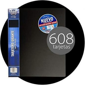 Tarjetero Gigante Hasta 600 Tarjetas - 10 tarjetas Por Página Con Lomo Personalizable.