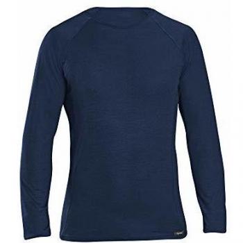 GripGrab Merino Polyfiber Langärmeliges Unterhemd Ropa Interior, Unisex Adulto, Azul Marino, Small