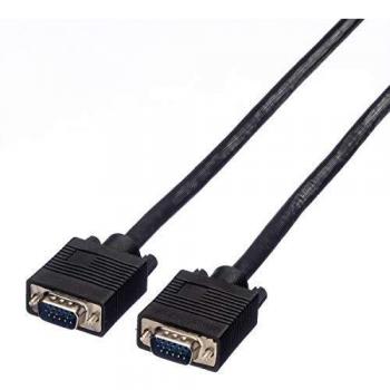 Value Cable de Monitor VGA HD15 Macho - Macho Negro 6m