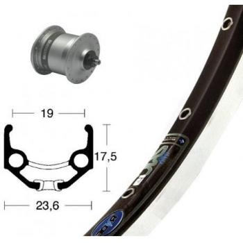 Bike-Parts Unisex - Bicicleta V-RAD 75Nabend DHC3003, Color Plateado, Talla única
