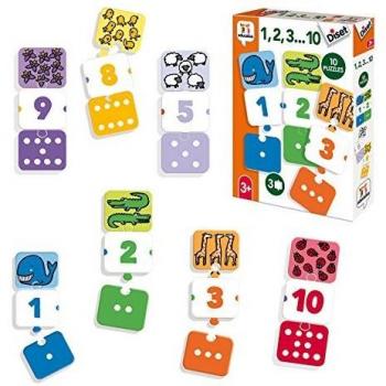 Diset- 1, 2, 3… 10 Juego Educativo, Multicolor
