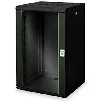 Gabinete de Pared DIGITUS Professional 20U - 600 mm de Profundidad - Gabinete de Pared Unique, Serie en Negro con construcción Robusta de Chapa de Acero