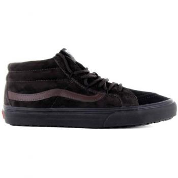 Vans Men's Brown Leather Fabric Lined SK8 Reissue Sneakers Size 4.5 US