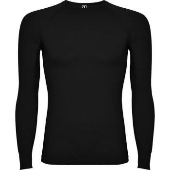Camiseta térmica con tejido reforzado y cuello redondo