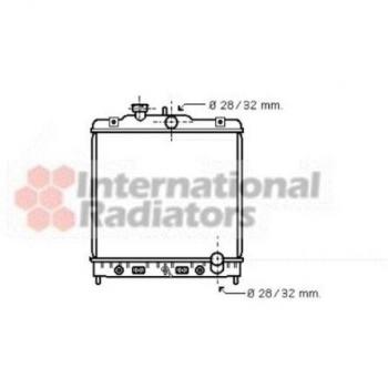 Radiador de refrigeración del motor Van Wezel 25002122 para Rover 400 (1.6) - Universal (1995-1999)