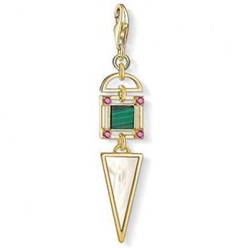 THOMAS SABO Sterling Silver Ethno Gold Charm Pendant, Multicolor, Size: ONE SIZE