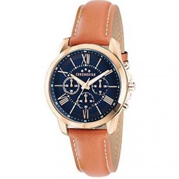 CHRONOSTAR Mens Multi dial Quartz Watch with Leather Strap R3751271005