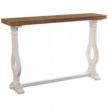 Consola Alexandra House Living Blanco Madera 121 x 79 x 31 cm