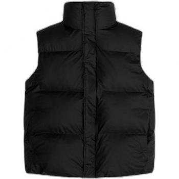 Rains Boxy Unisex Puffer Vest - Black - Size S