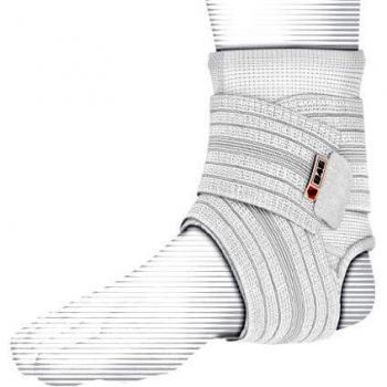 Shock Doctor 845 Tobillera con Faja de Compresión, Unisex Adulto, Blanco/Gris, XL