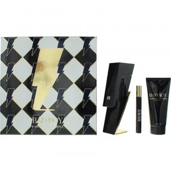 Carolina Herrera Bad Boy Gift Set Eau de Toilette 100ml + Shower Gel 100ml + Mini EDT 10ml