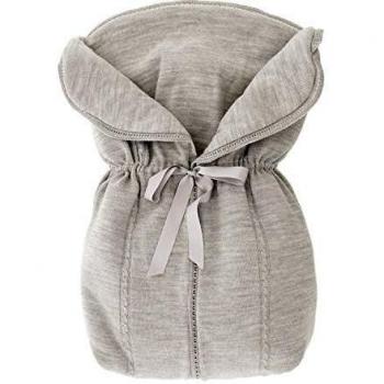 Saco de mano o arrullo de punto para coche Rosy Fuentes en gris