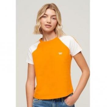 Camiseta retro de manga corta para mujer con logo Essential de Superdry