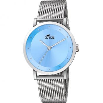 Reloj Lotus Trendy 18790/4 para Mujer, Esfera Azul, Acero Plateado