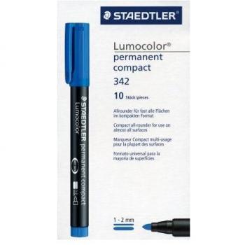 Marcador permanente Staedtler Lumocolor 342 Azul