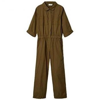 NAME IT Nkfdura LS Jumpsuit Mono, Ivy Green, 134 para Niñas