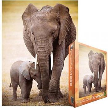 Puzzle Eurographics - Elefante y su Cría, 1000 Piezas