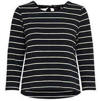 Only 15193232 - Camiseta de Manga Larga para Mujer, Mujer, 29666-S, Negro, Small
