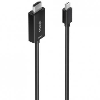 Cable Conversor Mini DisplayPort a HDMI 4K@60Hz, Negro, 1.0m