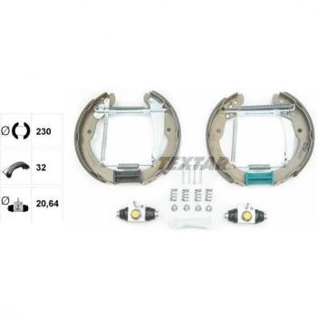 Kit de zapatas de freno TEXTAR 84052402, frenos de tambor