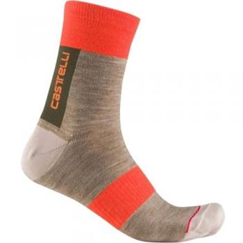Calcetines Castelli Velocissima Thermal Gris Unisex L/XL