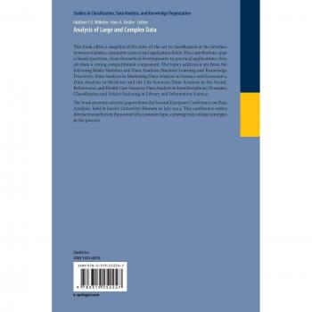 Analysis of Large and Complex Data
