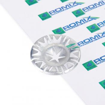 Clip Grapa ROMIX C60704, tipo de producto: clip/grapa, características: diseño resistente, material metálico, tamaño estándar para papelería, acabado en color plateado