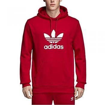 adidas Trefoil Hoodie Sweatshirt, Hombre, Power Red, M
