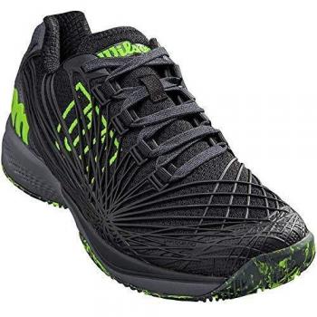 Wilson Kaos 2.0 Clay Court, Zapatilla de Tenis, para Todo Tipo de Superficies, tenistas de Cualquier Nivel para Hombre, Negro Gris, número 42 EU