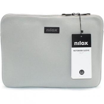 Funda de Neopreno Nilox para Portátiles de hasta 14.1 - Gris (NXF1402)