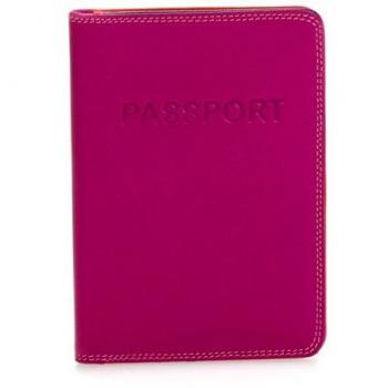 billetereo monedero de piel para mujer -mywalit - passport cover - 283-75 - sangria multi