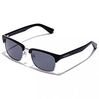 HAWKERS Classic Valmont Gafas de Sol Polarizadas para Hombre y Mujer en Gris Polarizado y Negro