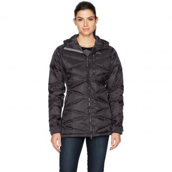 Outdoor Research Women 's Floodlight Down Parka – Chaqueta de Plumas para Mujer, Color Negro/carbón, tamaño Extra-Small