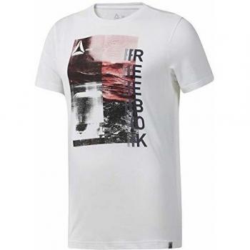 Reebok GS Ost Photo Print tee Camiseta, Hombre, Blanco, XL