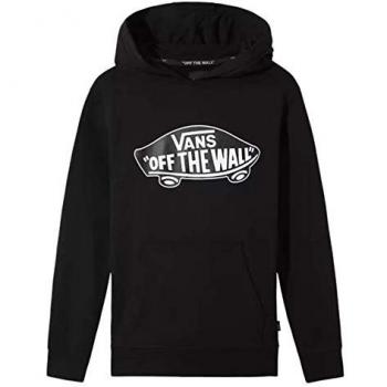 Vans Sudadera con Capucha OTW Fleece para Niños, Contorno blanco y negro, Talla S