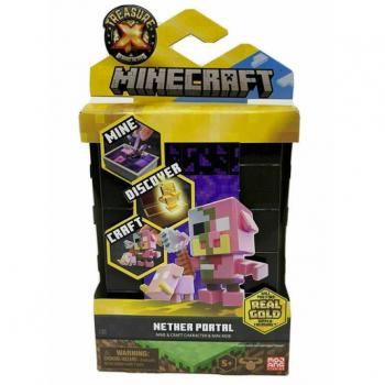 Playset Moose Toys Nether Portal Dual Craft - Treasure X Minecraft