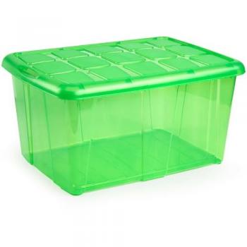 Caja de Almacenamiento Impermeable COSHANO 60L para Ropa - Verde Translúcido