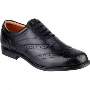 Amblers Liverpool Oxford Brogue - Men's Black UK Size 10