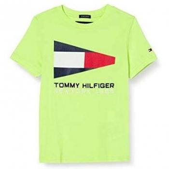 Tommy Hilfiger Tommy Flag Sailing Gear tee S/s Camiseta, Amarillo