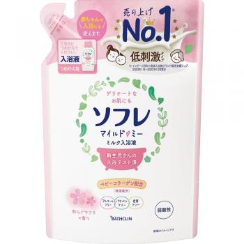 Soflex Mild Milk Bath Refill 600ml - Relaxing Skin Care Solution
