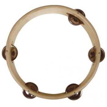 Pandereta Madera 15 cm S/Parche - 5 Plat (Reig - 7071)